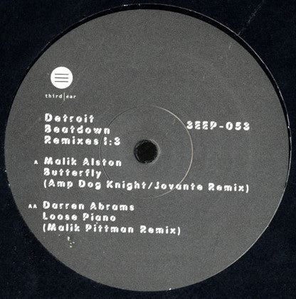 Various : Detroit Beatdown Remixes 1:3 (10")