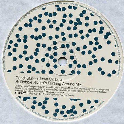 Candi Staton : Love On Love (2x12", Promo)