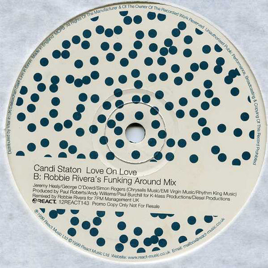 Candi Staton : Love On Love (2x12", Promo)