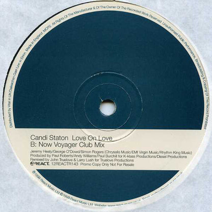Candi Staton : Love On Love (2x12", Promo)