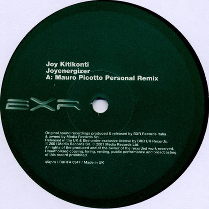 Joy Kitikonti : Joyenergizer (Part 1) (12")