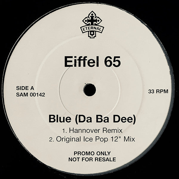 Eiffel 65 : Blue (Da Ba Dee) (12", Promo)