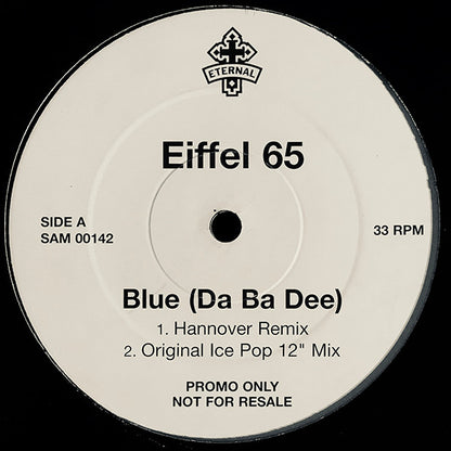 Eiffel 65 : Blue (Da Ba Dee) (12", Promo)