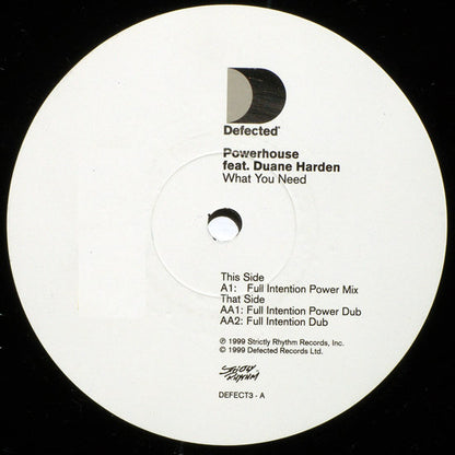 Powerhouse Feat. Duane Harden : What You Need (12", Par)