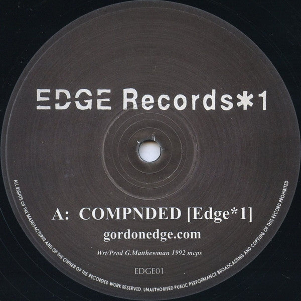 DJ Edge : *1 (12", Ltd)