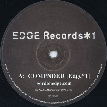 DJ Edge : *1 (12", Ltd)