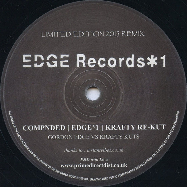 DJ Edge : *1 (12", Ltd)