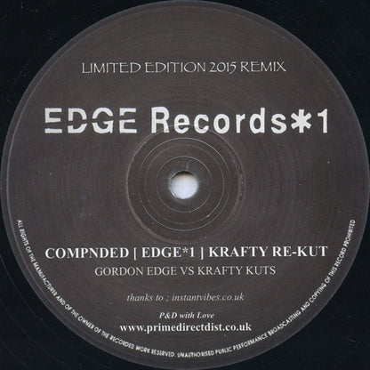DJ Edge : *1 (12", Ltd)