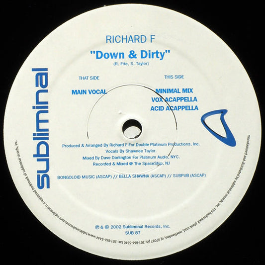 Richard F. : Down & Dirty (12")