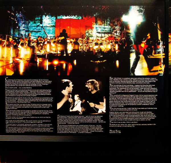 Metallica With Michael Kamen Conducting The San Francisco Symphony Orchestra* : S&M (3xLP, Album, RE, Gat)