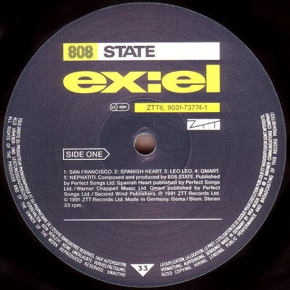808 State : ex:el (LP, Album)