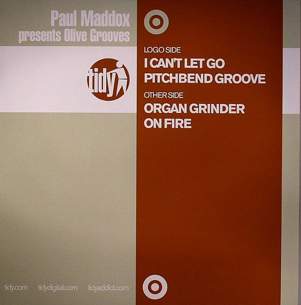 Paul Maddox Presents Olive Grooves : I Can't Let Go / Pitchbend Groove (12")