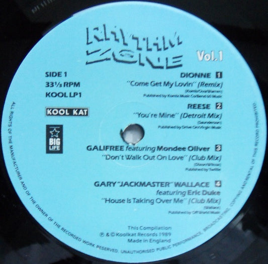 Various : Rhythm Zone Vol. 1 (LP, Comp)