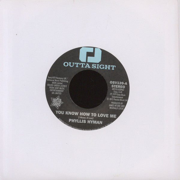 Phyllis Hyman : You Know How To Love Me (7", Single, RE)