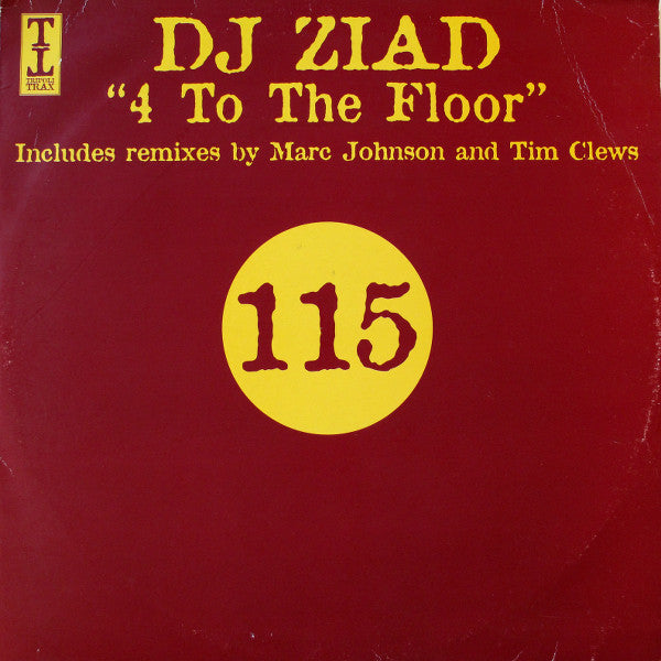 DJ Ziad : 4 To The Floor (12", TP, W/Lbl)