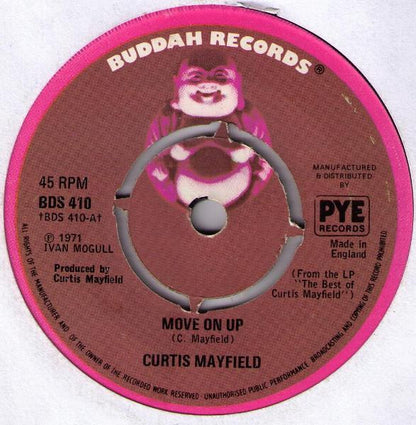 Curtis Mayfield : Move On Up (7", Single, RE)