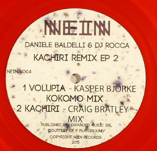 Daniele Baldelli & DJ Rocca : Kachiri Remix EP 2 (12", EP, Red)
