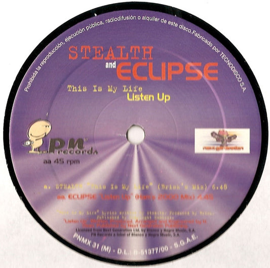 Stealth / Eclipse (9) : This Is My Life / Listen Up (Remixes) (12")