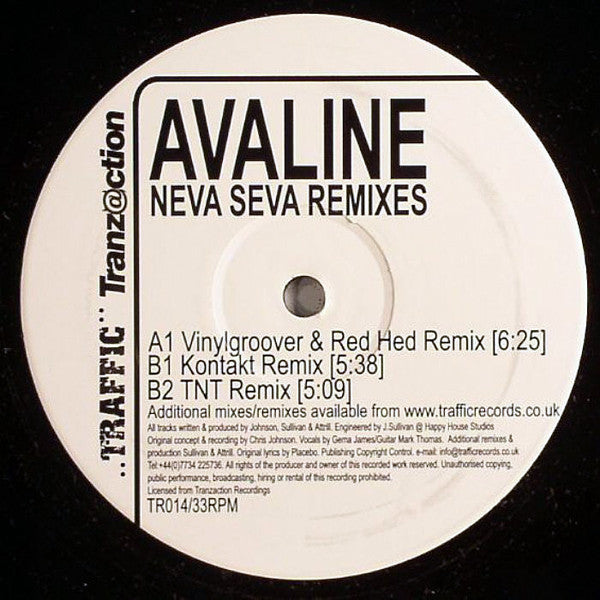 Avaline : Neva Seva Remixes (12")
