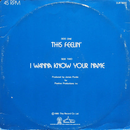 Frank Hooker And Positive People* : This Feelin' (12", Single)