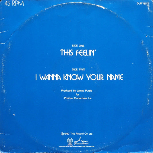 Frank Hooker And Positive People* : This Feelin' (12", Single)