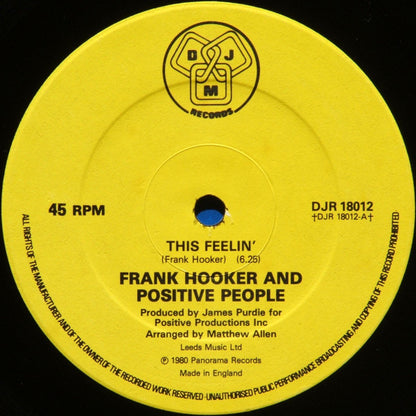 Frank Hooker And Positive People* : This Feelin' (12", Single)