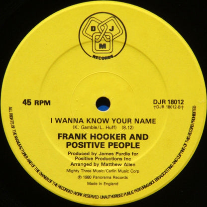 Frank Hooker And Positive People* : This Feelin' (12", Single)