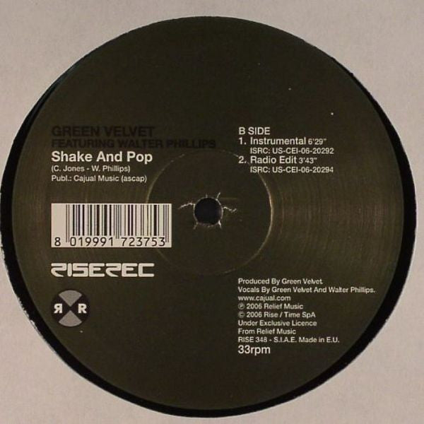 Green Velvet : Shake And Pop (12")