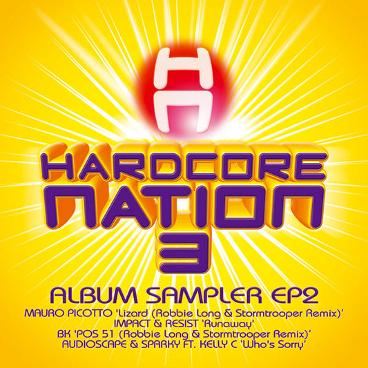 Various : Hardcore Nation 3 Album Sampler EP2 (12", EP, Smplr)