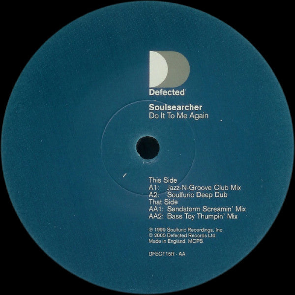 Soulsearcher : Do It To Me Again (Remixes) (12")