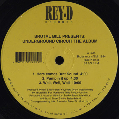 Brutal Bill Presents: Underground Circuit : The Album (LP, Album)