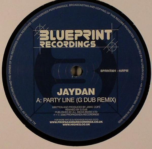 Jaydan : Party Line (12")