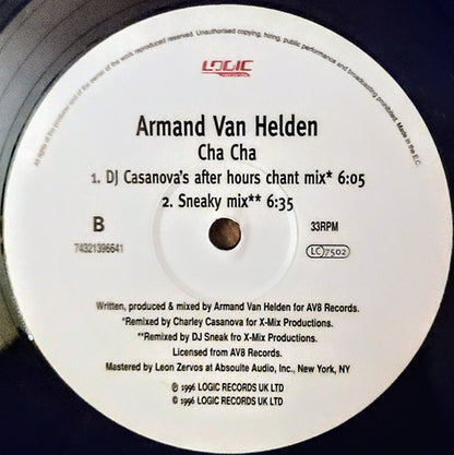 Armand Van Helden : Cha Cha (12")