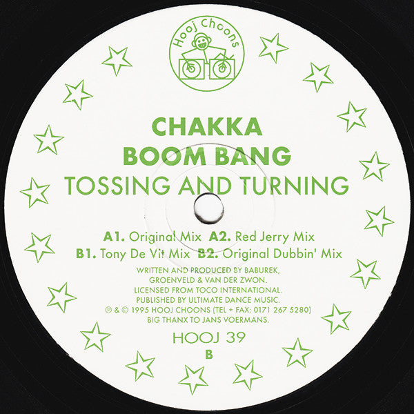Chakka Boom Bang* : Tossing And Turning (12")