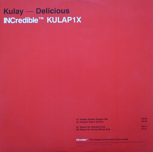 Kulay : Delicious (12", Promo)