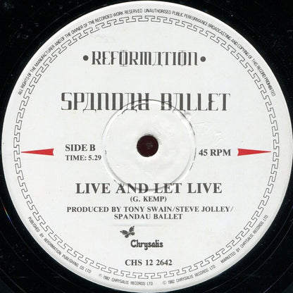 Spandau Ballet : Lifeline (12", Single)