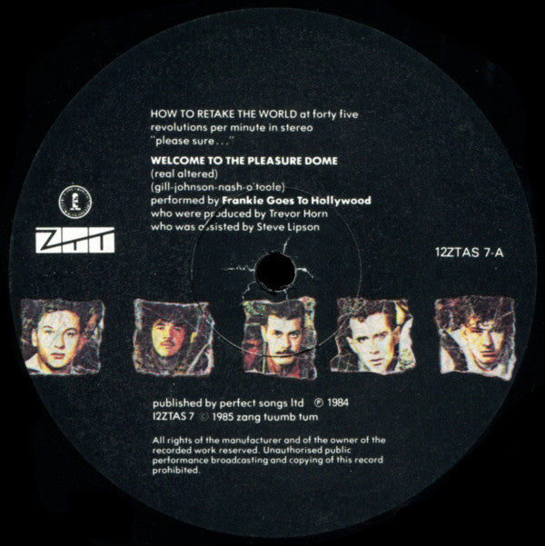 Frankie Goes To Hollywood : Welcome To The Pleasuredome (12", Single)