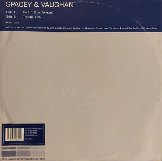 Spacey* & Vaughan* : Earth / Tranquil Sea (12")