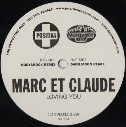 Marc Et Claude : Loving You (12", Promo)