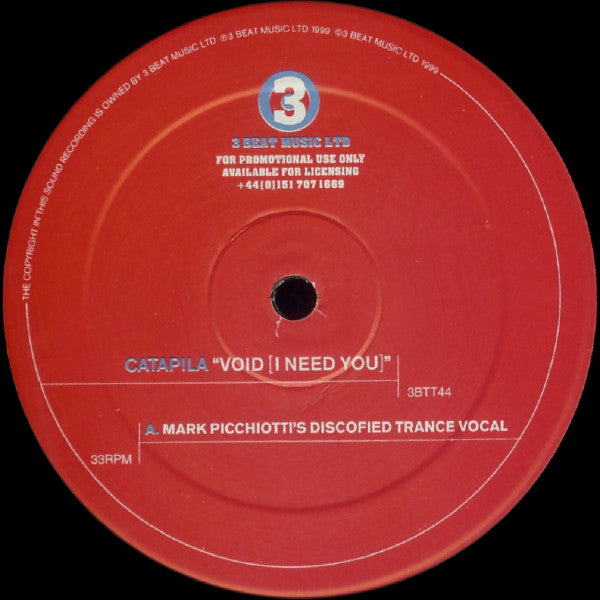 Catapila : Void (I Need You) (2x12", Promo)
