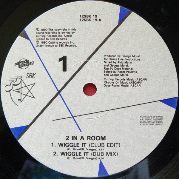 2 In A Room : Wiggle It (12")
