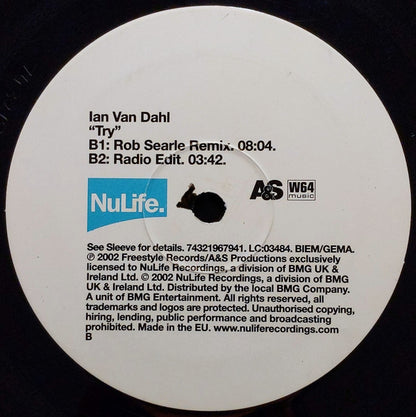 Ian Van Dahl : Try (12")