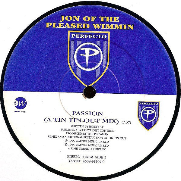 Jon Of The Pleased Wimmin : Passion (12")