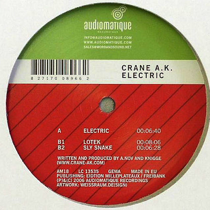 Crane A.K. : Electric (12")