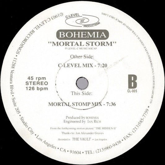 Bohemia (13) : Mortal Storm (12")