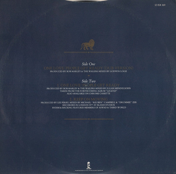 Bob Marley & The Wailers : One Love / People Get Ready (Dub Version) (12")