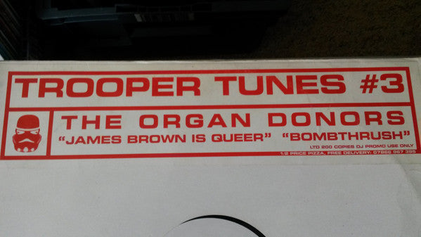 Organ Donors : James Brown Is Queer / Bombthrush (12", Ltd, Promo, W/Lbl)