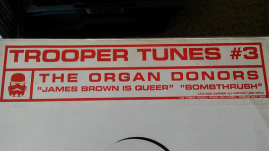 Organ Donors : James Brown Is Queer / Bombthrush (12", Ltd, Promo, W/Lbl)