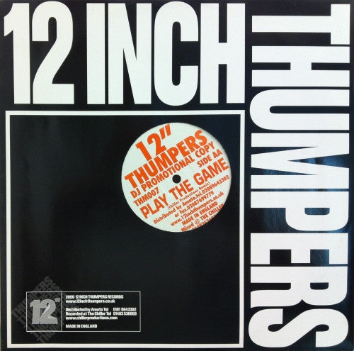 12" Thumpers* : Play The Game (12", Promo)
