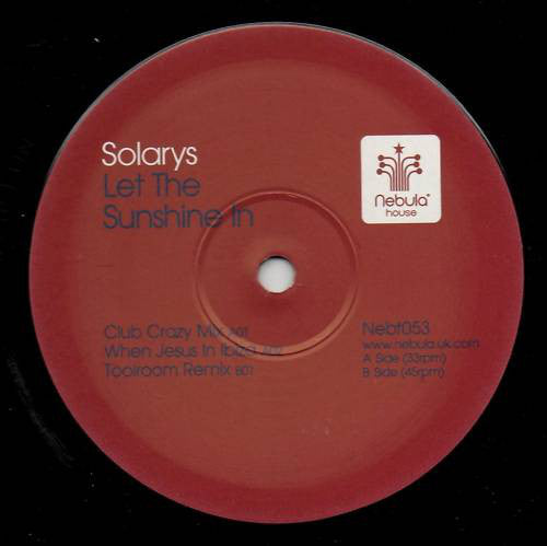 Solarys : Let The Sunshine In (12")